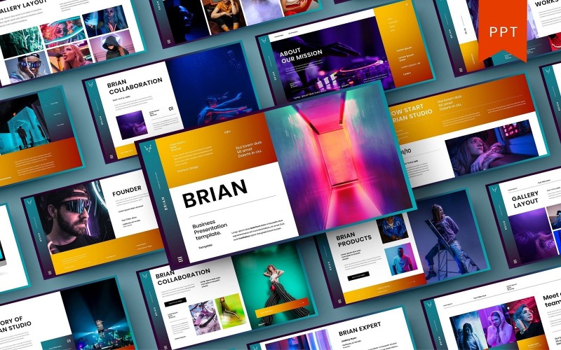 Brian – Modelo de PowerPoint de Negócios