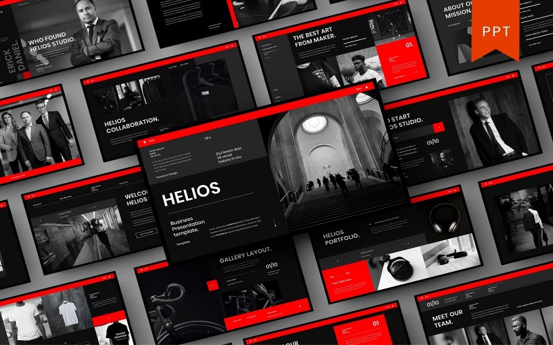 Helios – Business PowerPoint sablon