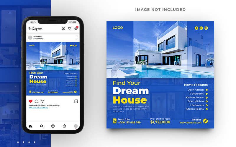 House Sale Real Estate Social Media Post Banner Template