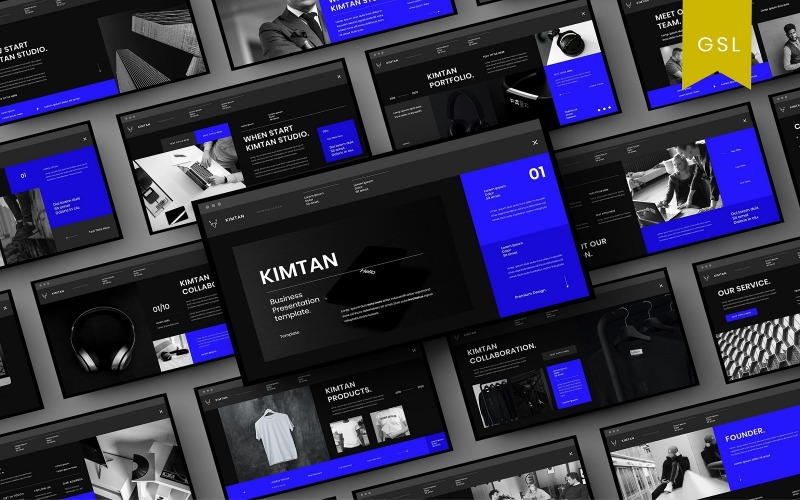 Kimtan - İş Google Slayt Şablonu