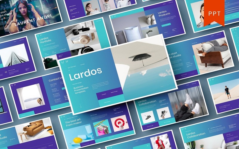Lardos – Biznes Szablon PowerPoint