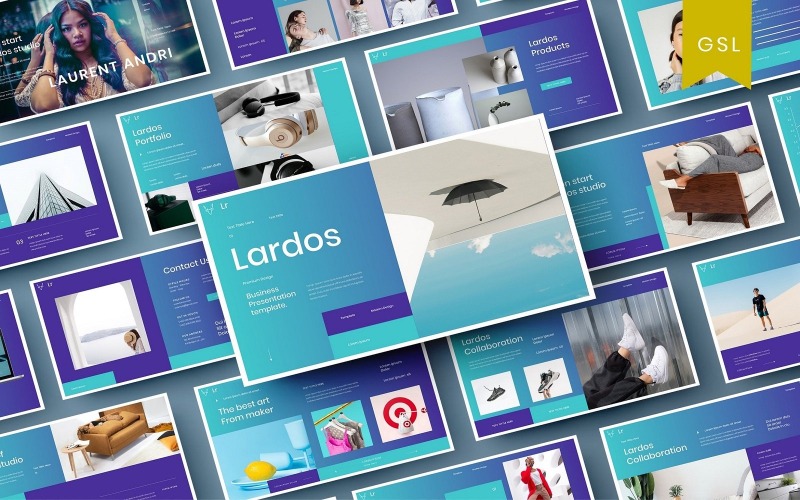Lardos - Modello di diapositiva di Google aziendale