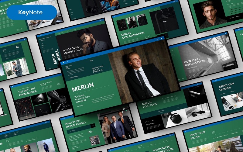 Merlin — szablon biznesowej prezentacji