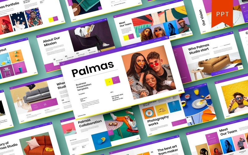 Palmas – Modelo de PowerPoint de Negócios