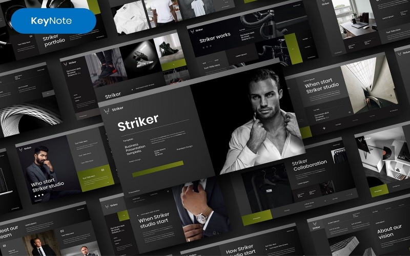 Striker — szablon biznesowej prezentacji