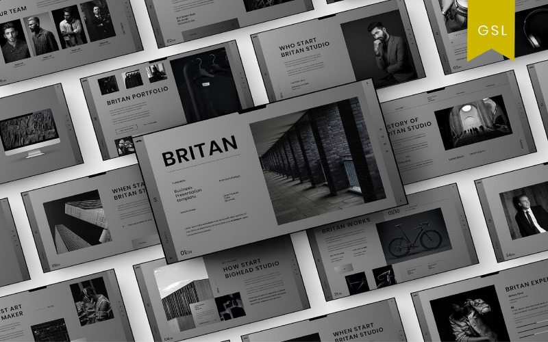 Britan - бізнес-шаблон слайдів Google