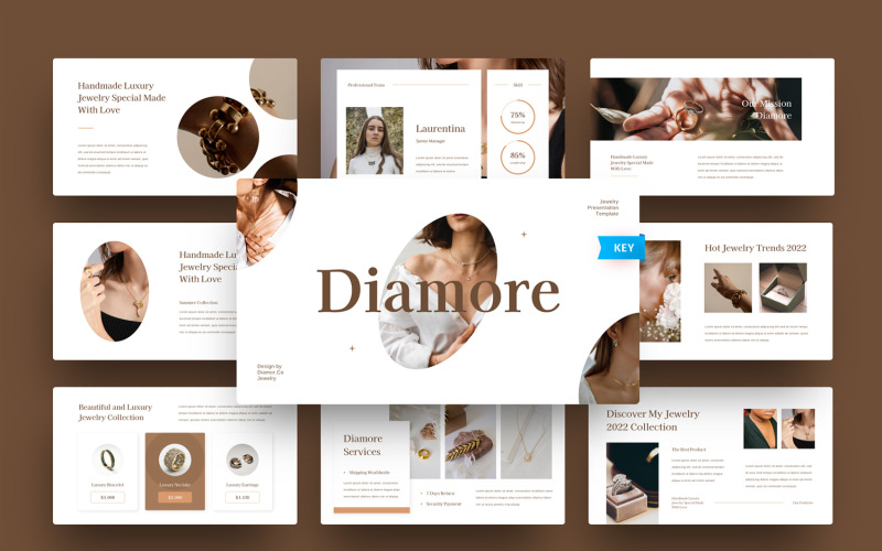 Diamore - Keynote-sjabloon voor sieraden