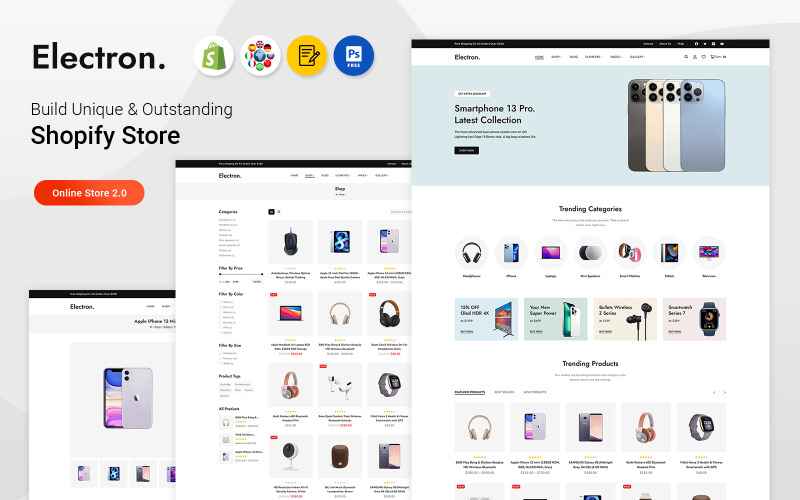 Electron - 电子产品和计算机多用途 Shopify 响应式主题