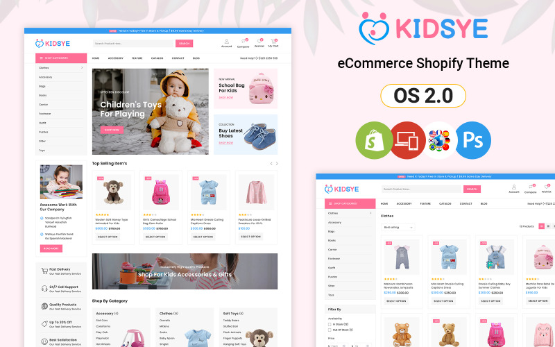 Kidsye - 儿童和玩具商店 Shopify 主题