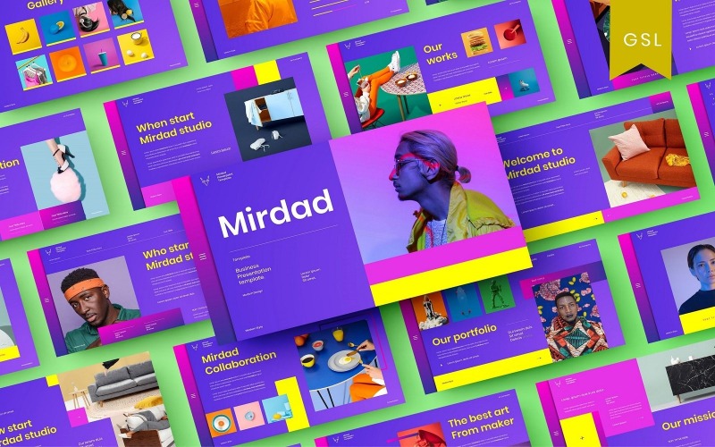 Mirdad - Modèle de diapositives Google pour les entreprises