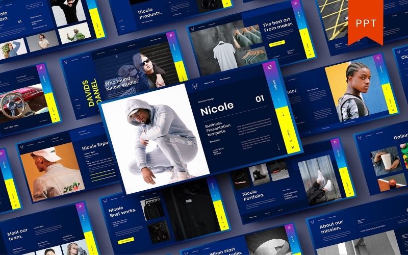 Nicole – Modèle PowerPoint d'entreprise