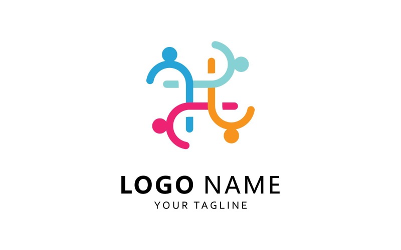 Succès Personnes Logo Vecteur Symbole V21