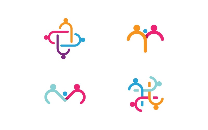 Successo persone Logo Vector Symbol V23