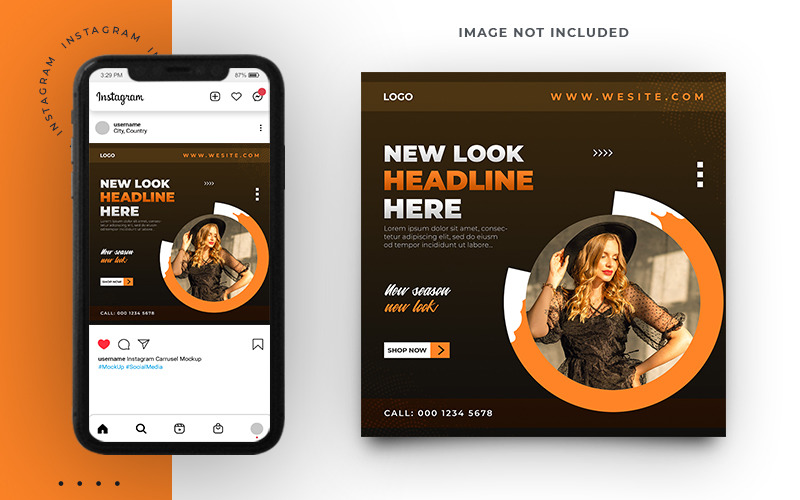 Fashion Sale Promo Social Media Post Design Template