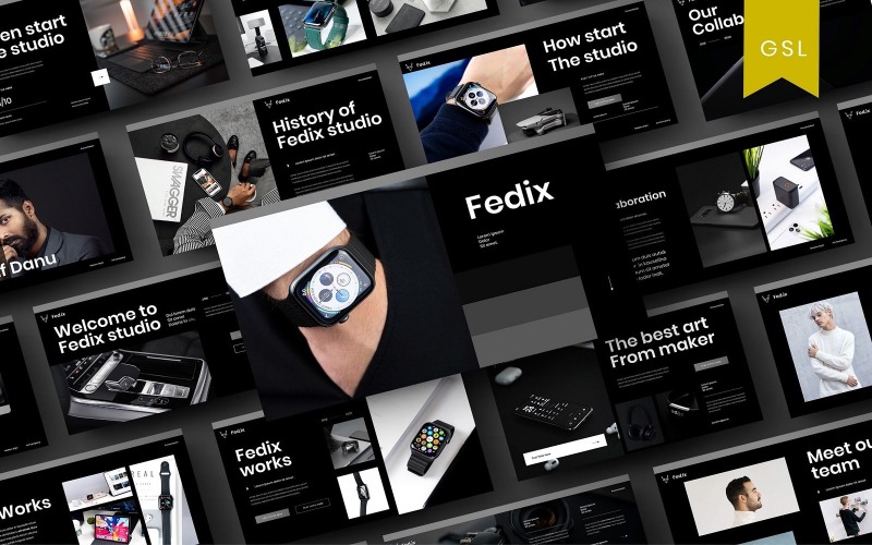 Fedix - Modelo de slides do Google para negócios