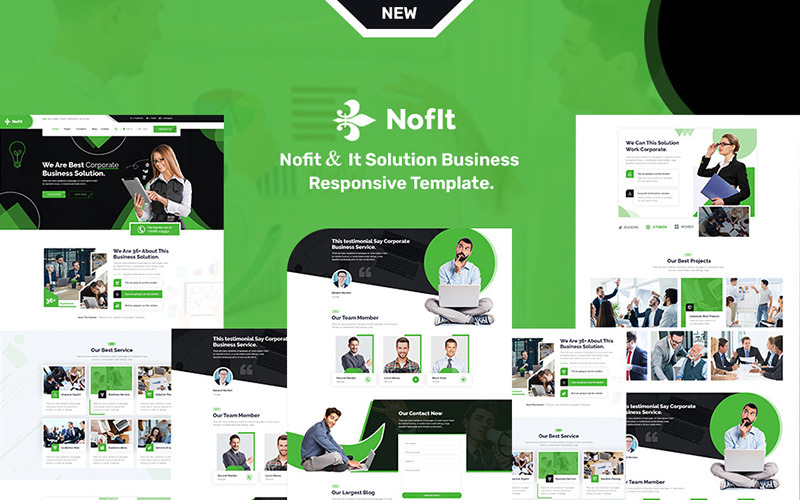 Nofit & Corporate Business 响应式模板