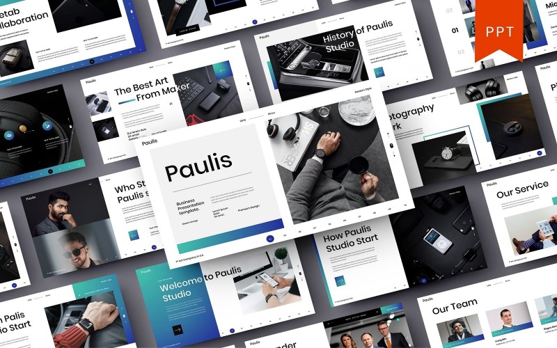 Paulis – Modelo de PowerPoint de Negócios