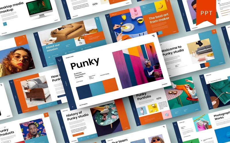Punky – İş PowerPoint Şablonu