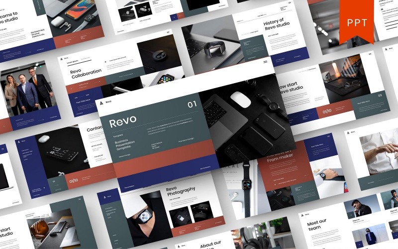 Revo – Шаблон бизнес-презентации PowerPoint