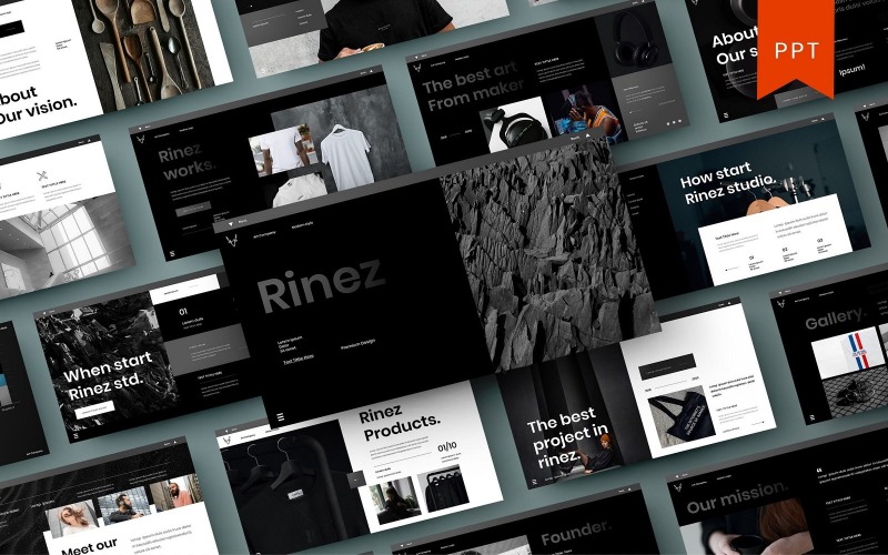 Rinez – Шаблон бизнес-презентации PowerPoint