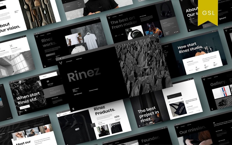 Rinez – üzleti Google diasablon