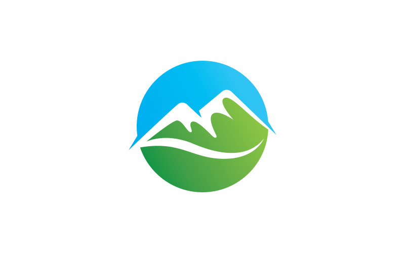 Berg Logo Vector Ontwerp V3
