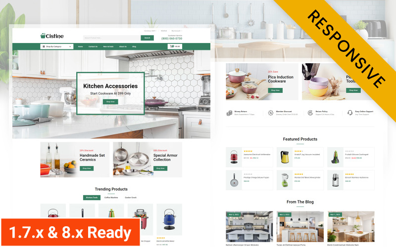 Cistine - Kitchen Appliance Store Prestashop Responsive Theme