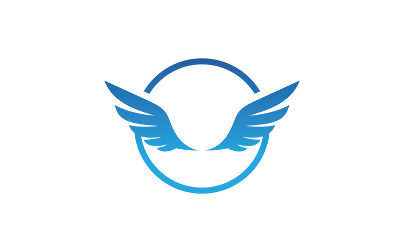Conception de vecteur de logo d'aile d'aigle V3