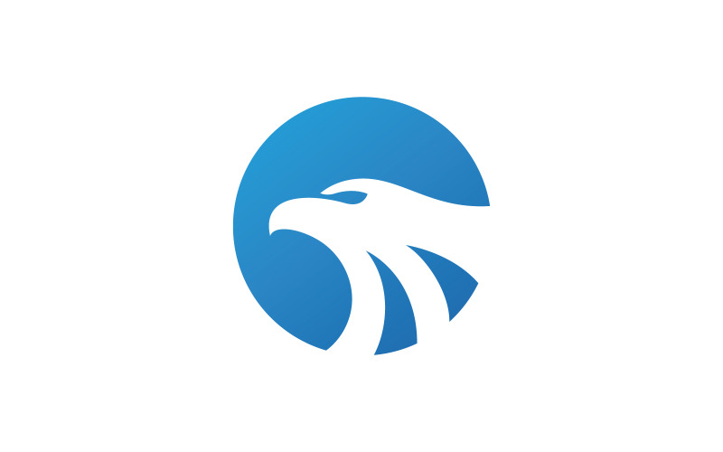 Conception de vecteur de logo d'aile d'aigle V5