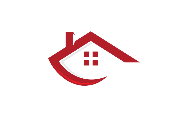 Modèle de conception de logo vectoriel immobilier V3