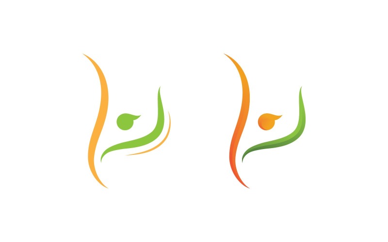 Succes mensen Vector Logo ontwerpsjabloon V2