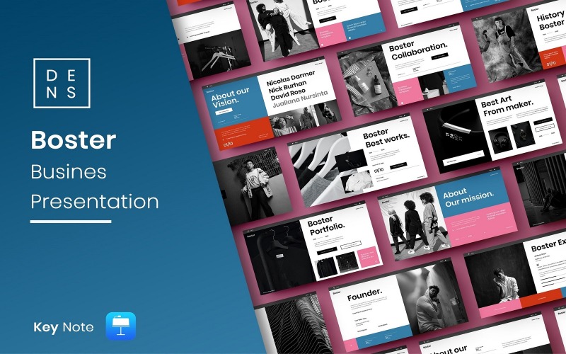 Boster – Zakelijke Keynote-sjabloon
