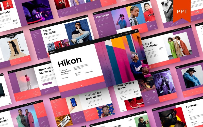 Hikon – Шаблон бизнес-презентации PowerPoint