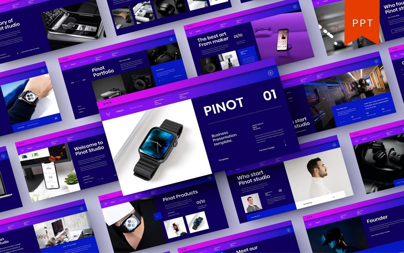 Pinot – Modèle PowerPoint d'entreprise