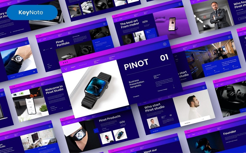 Pinot – Zakelijk Keynote-sjabloon