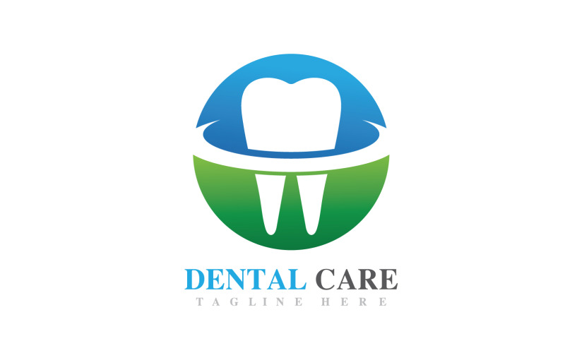 Icona del simbolo del vettore di salute del logo della cura dentale V36