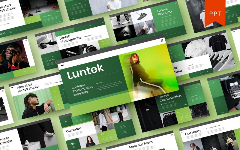 Luntek – Biznes Szablon PowerPoint