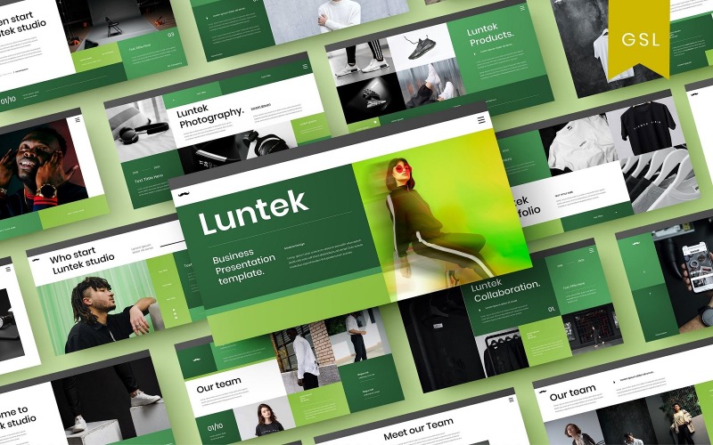Luntek - Modello di diapositiva Google aziendale