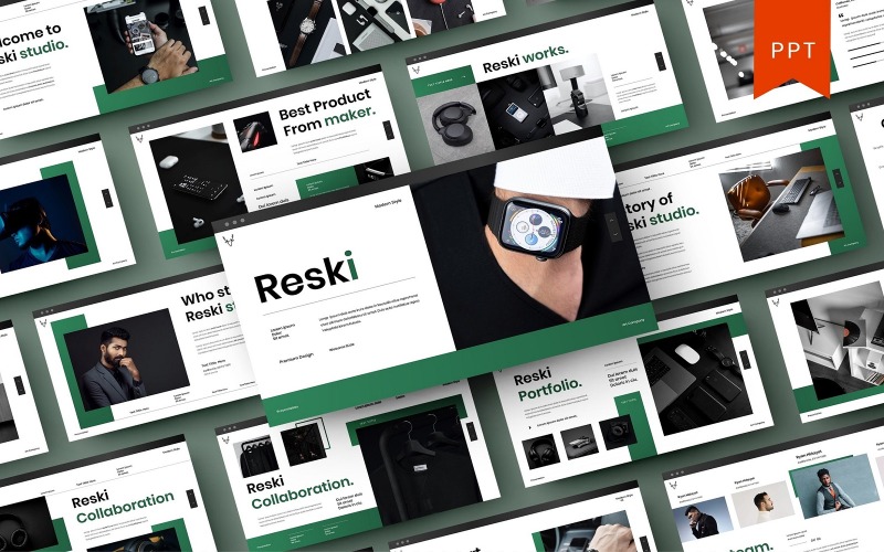 Рески – Шаблон бизнес-презентации PowerPoint