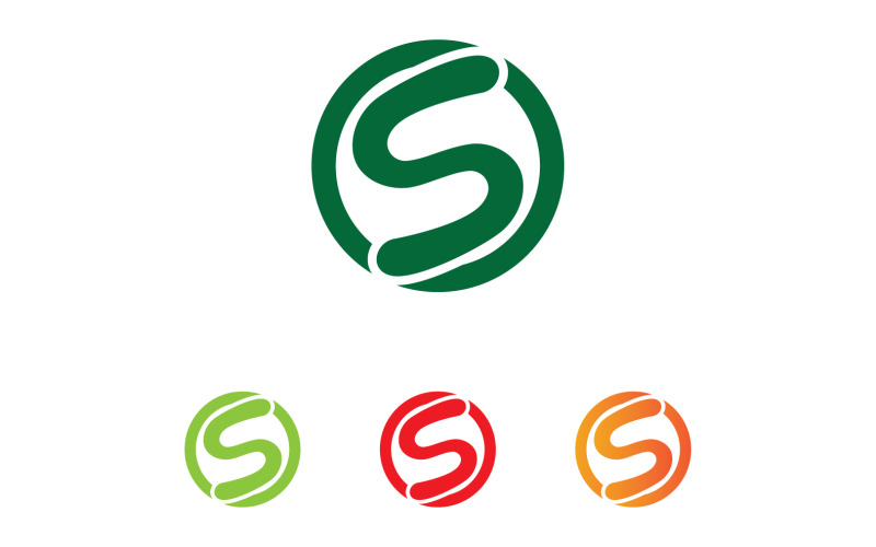 S bokstaven Initial Logo Vector Business Vector V31