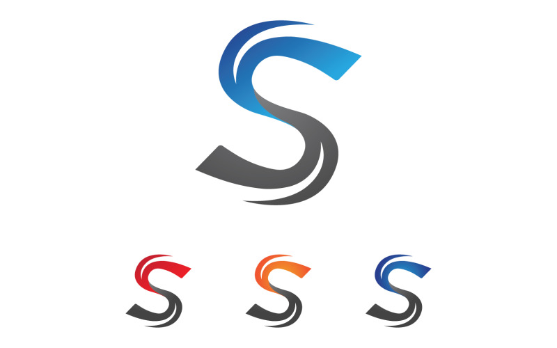 S letra inicial Logo Vector Business Vector V29