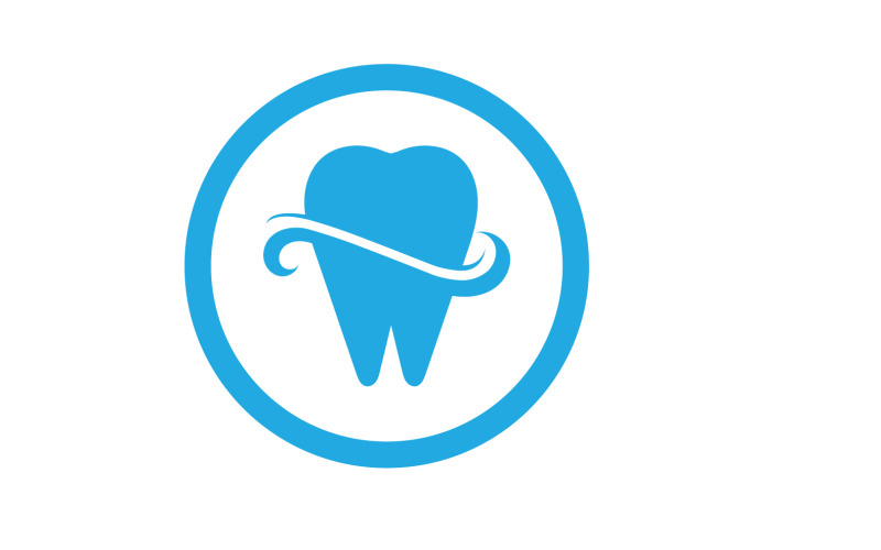 Tandvård logotyp hälsa vektor symbolikon V2