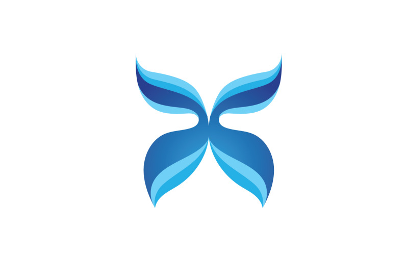 Krása Butterfly Vector Logo Design V12