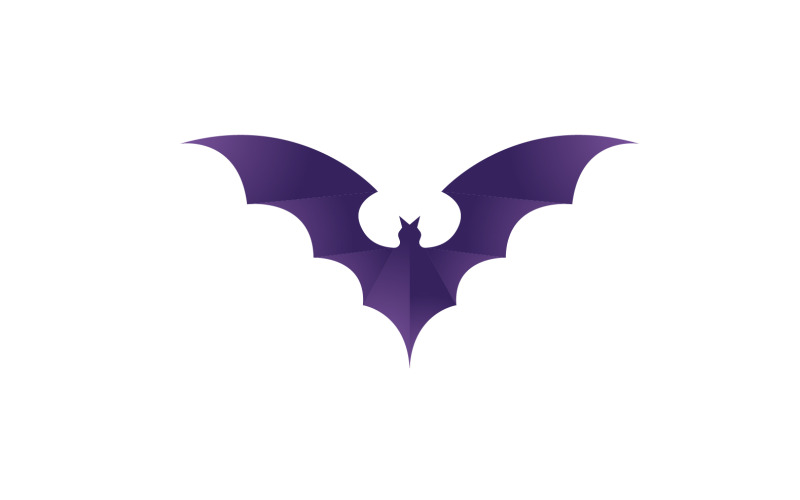 Logo de chauve-souris et icône Logo animal vecteur V5
