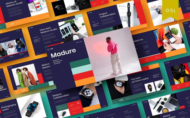 Madure - Modelo de slides do Google para negócios