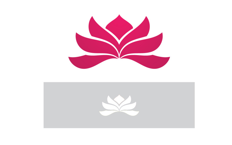矢量莲花标志和符号 V19
