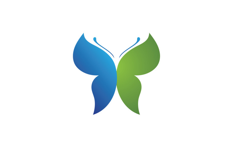 Skönhet Butterfly Vector Logo Design V4