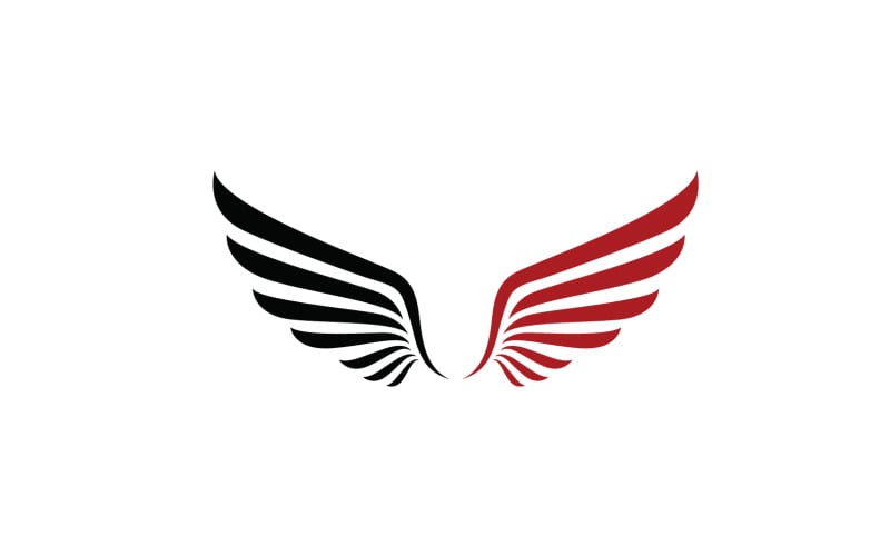 Wing Falcon Bird Eagle Logo And Symbol Vector V8