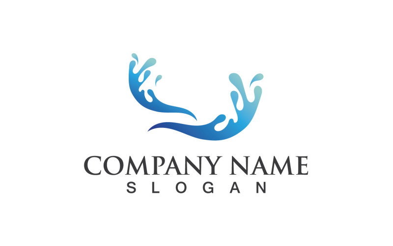 Splash Water Fresh Logo En Symbool Vector V16