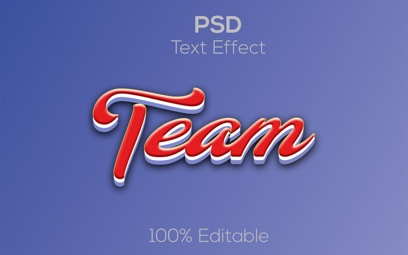 Effet de texte 3D | Police de calligraphie Effet de texte Psd